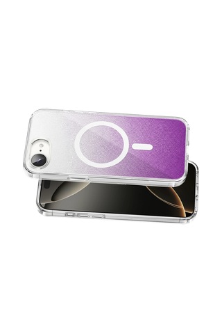 Onegif Apple iPhone Uyumlu 17e Sora Simli Magsafe Kapak - Mor Kod: 8116