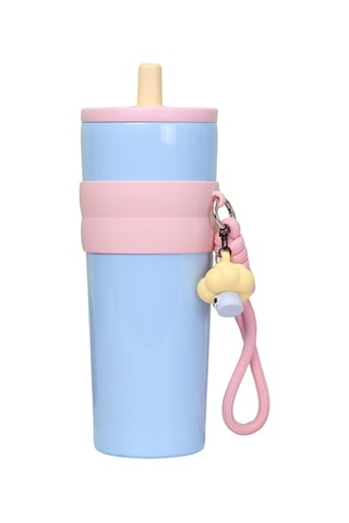 Hangfox 710ml 316 Paslanmaz Çelik Isı Yalıtımlı Matara, İçecekleri Saatlerce Sıcak/soğuk Tutar, Sürekli İçme Kamışı, Taşınabilir, Sızıntısız, Araba Fincan Tutucusuna Uygun Mavi Mavi