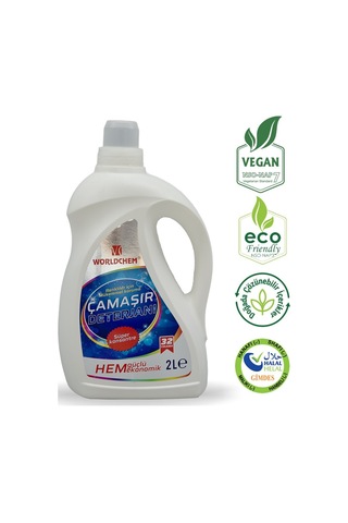 Worldchem Renkliler için Konsantre Sıvı Çamaşır Deterjanı 2 L