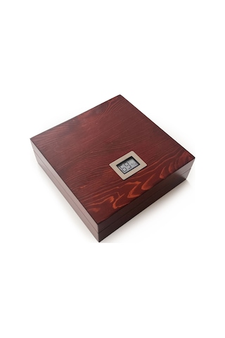 Mezmob Masif Yerli Sedir Ağacı Humidor Puro Kutusu Küçük Boy