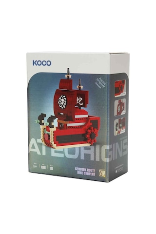 Korsan Gemisi Yapım Seti 300 Parça Eğitici Blok İnşa Seti 6+ Yaş