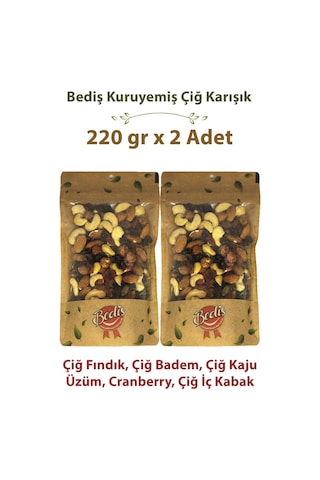 Bediş Naturel Kase Çiğ Special Karışık 220 Gr X 2 Adet 220 G