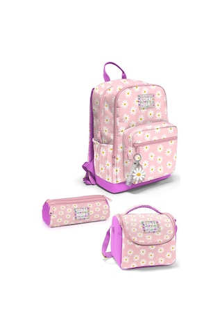 Papatya Desenli 3 Lü Okul Çanta Seti Set0133224 Pembe Papatya Desenli 3 Lü Okul Çanta Seti Set0133224 Pembe