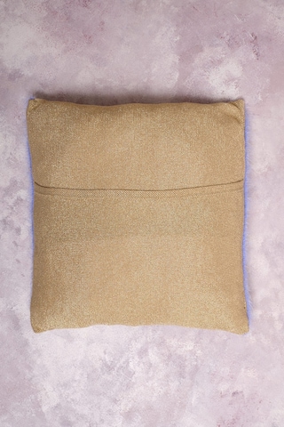 Peraluna Luxury Pıllow Simli Çizgili Triko Yastık Kılıfı 45x45 Cm Açık Lila/gold - Açık Lila