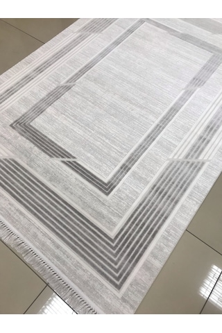 Merinos Halı Elegance 74430 095 Serisi Akrilik Salon Oturma Yatak Odası Halısı Gri