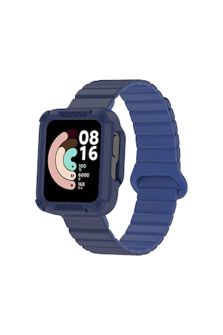 Xiaomi Redmi Watch 1 Silikon Kordon Zore Krd-105 Strap Kayış Lacivert