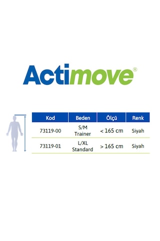 Actimove Talocast Airgel Ayak Bilekliği Siyah Renk