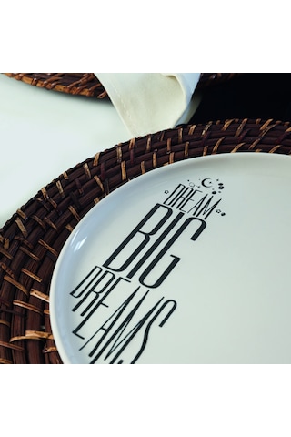 Keramika Dream & Cherrs Nordic Pasta Tabağı 22 Cm 4 Parça 22729-30 Beyaz