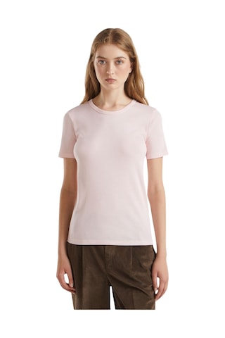 United Colors Of Benetton Basic Kısa Kollu Bisiklet Yaka T-shirt Pembe
