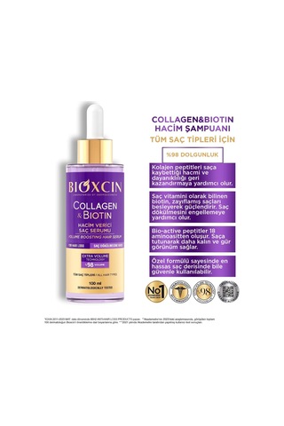 Tr Collagen & Biotin Saç Serumu 100 Ml Saç Dökülmesine Karşı, Hacimlendirici, Hidrolize Kolajen, Biotin Ve Bio