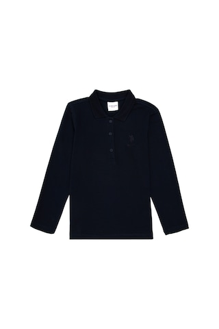 U.S. Polo Assn. Kız Çocuk Lacivert Polo Yaka Basic Sweatshirt 50296377-VR033