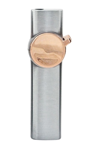 Gümüş Tek Torch Pürmüz Metal Puro Çakmağı - Tr8027