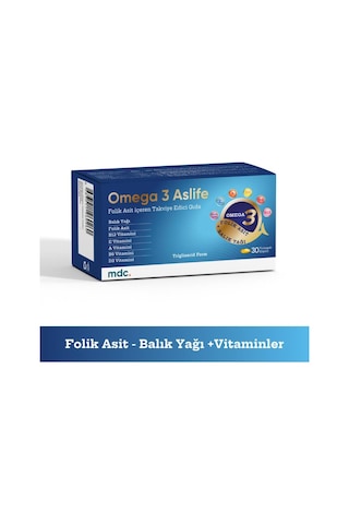 Omega 3 Aslife 30 Kapsül