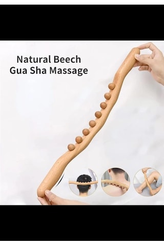 Yclshop Ahşap Guasha Sopa Masaj Aleti Ahşap