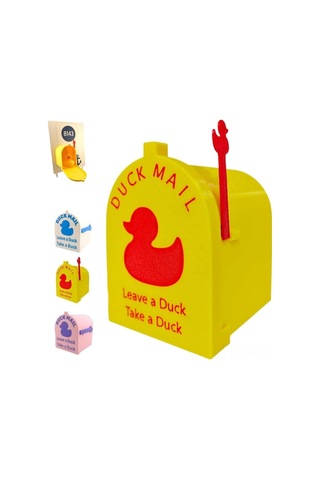 Geeksen Mini Sarı Ördek Temalı Manyetik Depolama Kutusu - Kabin Kapısı Dekorasyonu Ve Mektup Saklama Kutusu