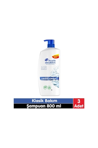 Head&shoulders Klasik Bakım Şampuan 800 Ml 3 Adet Tüm Saç Tipleri