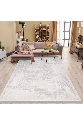 İpek Halı Vales 7822a Modern Salon Halısı Krem