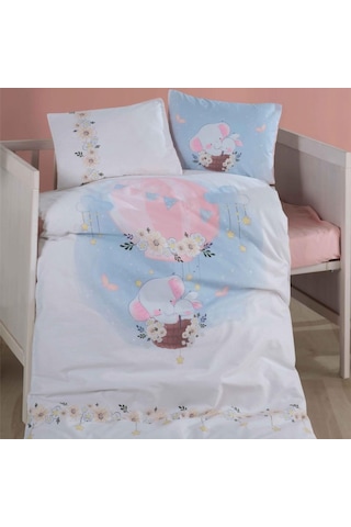 Clasy Bebek Nevresim Takımı Sun Bambi Pudra
