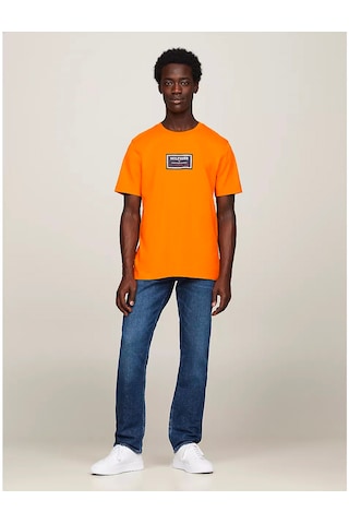Tommy Hilfiger Erkek Sıfır Yaka T-shirt Turuncu