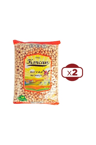 Korcan Beyaz Nohut 8 MM 2 x 1 KG