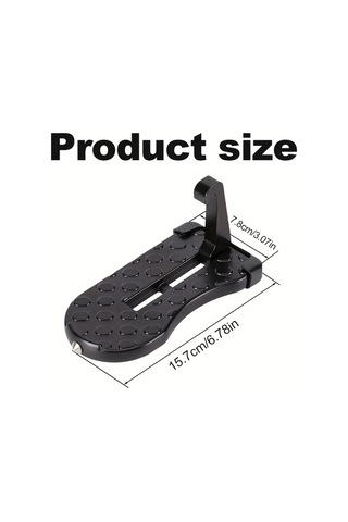 Elmpaly Araç Kapı Basamağı Gümüş, Katlanır Alüminyum Çatı Merdiveni Çoğu Araç Suv Kamyon İçin