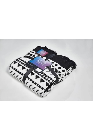 Aksu Silver Collection Çift Kişilik Pamuklu Battaniye Erica Aksu