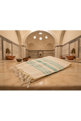 Ludıa Doğal Bambu Dokuma Hafif Ve Çok Amaçlı Peştemal Havlu S.yeşili 170x97 Cm Su Yeşili