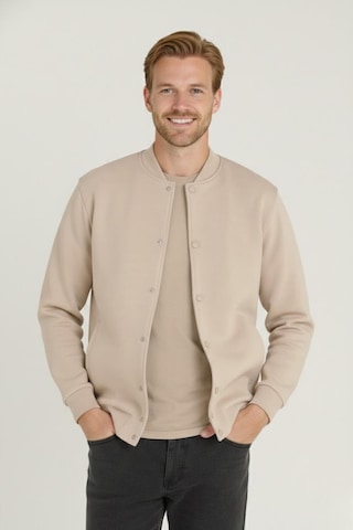 Gd Goldoremi 506 Premium Erkek Hakim Yaka Çıtçıtlı Mevsimlik Düz Kolej Stil Ceket Krem