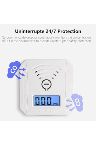 Vkemall Karbondioksit Alarmı, Elektrokimyasal Sensör, Lcd Ekran, Ses Ve Işık Uyarısı, Batarya Düşük Uyarısı, Arıza Kendini Test Etme, Hafıza Fonksiyonu 2xaaa Batarya Gereklidir, Dahil Değil