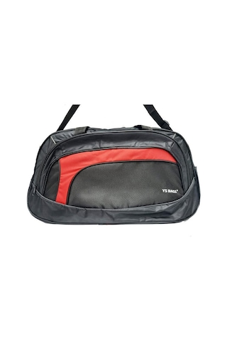 Bags 2542-24 Seyahat Çanta Siyah Kırmızı Siyah