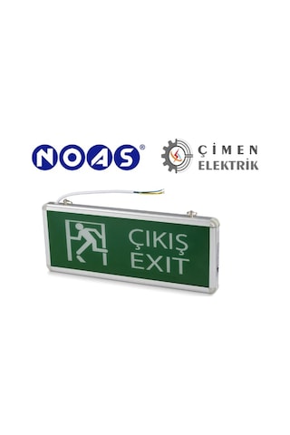 5 Adet Noas Ylx 3003 Çift Yönlü Şarjlı 3w Ledli Exıt Çıkış Armatürü