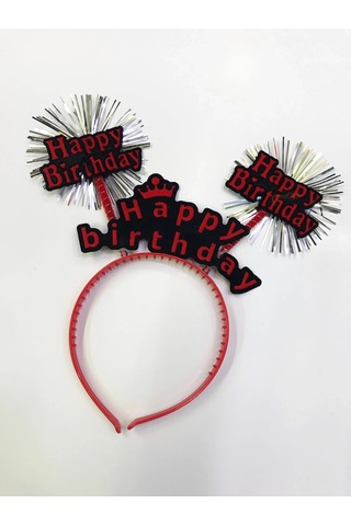 Hubrendy Cer Happy Birthday Neon Renk Doğum Günü Tacı 12 Adet "