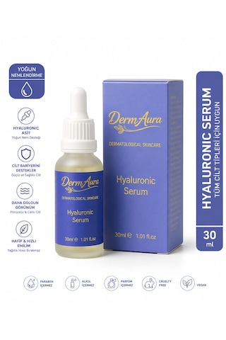 Dermaura Hyaluronic Acid Serum Yoğun Nemlendirici & Bariyer Destekleyici 30 Ml