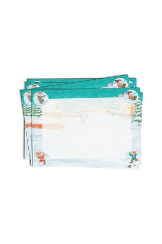 Gen-of Kar Tatili Temalı 27x36 Karton İlkokul Yatay Karne Kabı 1 Adet