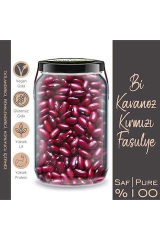 Karabuğday Greçka + Kırmızı Fasulye Bi Kavanoz 660 Cc. Cam Kavanozlarda