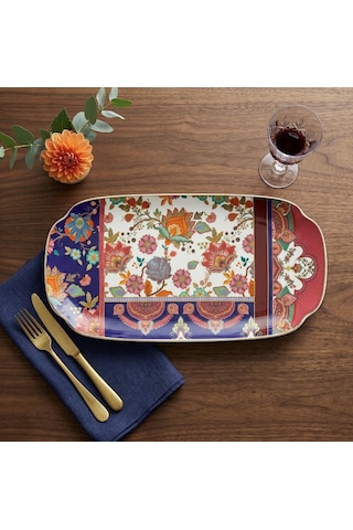 Lucky Art Etro Bone Oval Tabak 37 Cm Lyhd 776 Çok Renkli