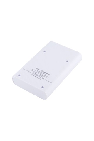Haweel Dıy 4x 18650 Dahil Değil 12000mah Çift Yönlü Qc Şarj Cihazı Güç Bankası Kabuk Kutusu, 2x Usb Çıkışı Ve Ekranı İle, Destek Qc 2.0 / Qc 3.0 / Fcp / Sfcp / Afc / Mtk / Bc 1.2 / Pd Beyaz