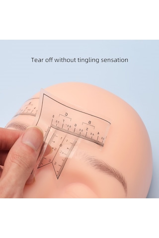 Wezone 10 Adet Tek Kullandırımlık Göz Kaşı Şablonu - Pvc Beyaz Ölçekli Tasarım Aracı, Profesyonel Ve Başlangıçcılar İçin Simetrik Kaş Çizimi Yardımcı Aleti
