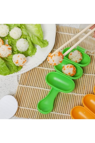 Pirinç Topu Çalkalayıcı Kendin Yap Pirinç Topu Yapıcı Çalkalayıcılar Öğle Yemeği Yapıcı Kalıp Onigiri Kalıbı Suşi Köfte 3 Eşit Top Şeklinde Mutfak Aletleri Pirinç Pembe