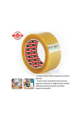 Ac Ambalaj Bandı 45 Mm X 40 Mt. Şeffaf 6 Adet 6