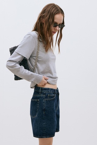 Suud Collection Mavi Everly Denim Şort