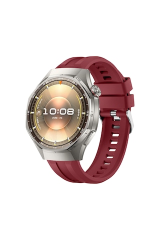 Sneezy Huawei Watch Gt6 Pro 46mm İle Uyumlu Spor Silikon Metal Tokalı Soft Saat Kordonu