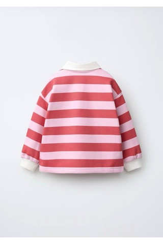Snook Kids Çizgili Sweatshirt Pembe Pembe