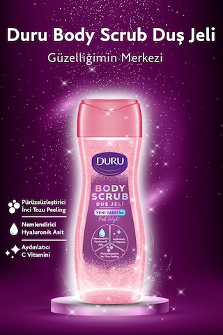 Duru Body Scrub Pink Delight & Ice Light Duş Jeli 2x450 Ml Diğer