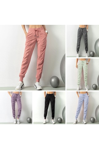 Jeemson Kadın Spor Pantolonu - Nefes Alabilir, Esnek Bel, Yan Cepli, Rahat Koşu Ve Egzersiz İçin Gri