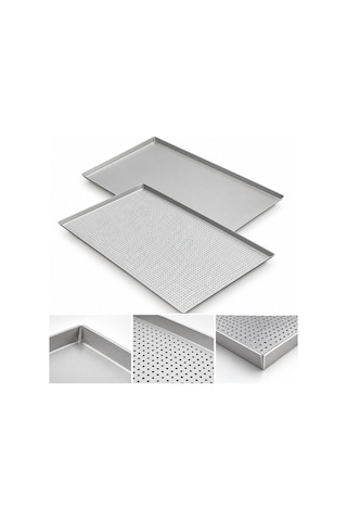Fida Alüminyum İtalyan Tava Teflon 40x60 Cm Siyah