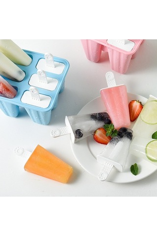 Novahub Renkli Silikon Buzluk 4-12 Parça - Mavi/yeşil/pembe Seçenekli Takım Çok Renkli