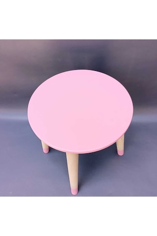 Na Neşeli Ahşap Pembe Ahşap Çocuk Taburesi.çocuk Sandalyesi.çalışma Masası Taburesi.renkli Tabure.çocuk Odası Pembe