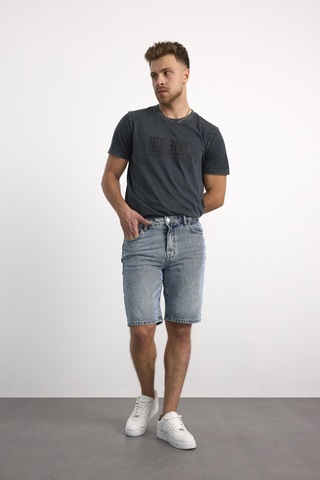 Vigoss 90333-70965 Erkek Denim Regular Fit Mıd Rıse Şort 90333-70965 Mavi