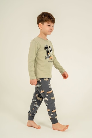 Rolypoly Erkek Çocuk Speedway Racing Club Yeşil Uzun Kol Pijama Takım Rp3875-c-v2 Rp3875-c-v2